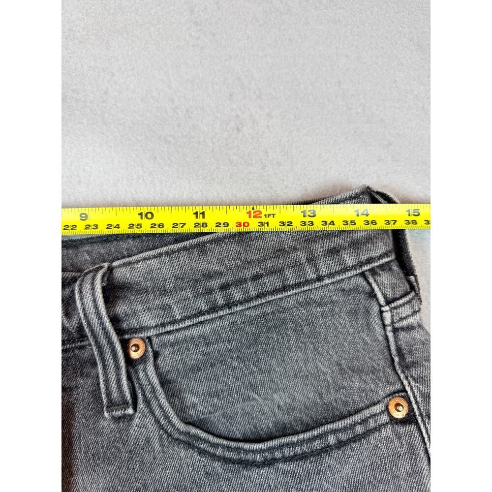 Levi's 501 Women's Denim Cutoff Shorts Size 28 Gray Black Distressed High Rise - Picture 8 of 8